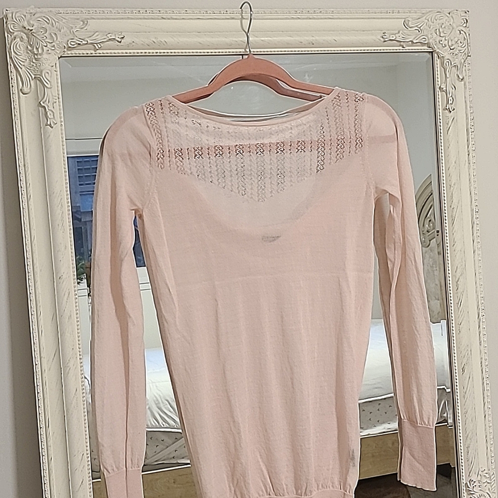 Club monaco wool pointelle sweater